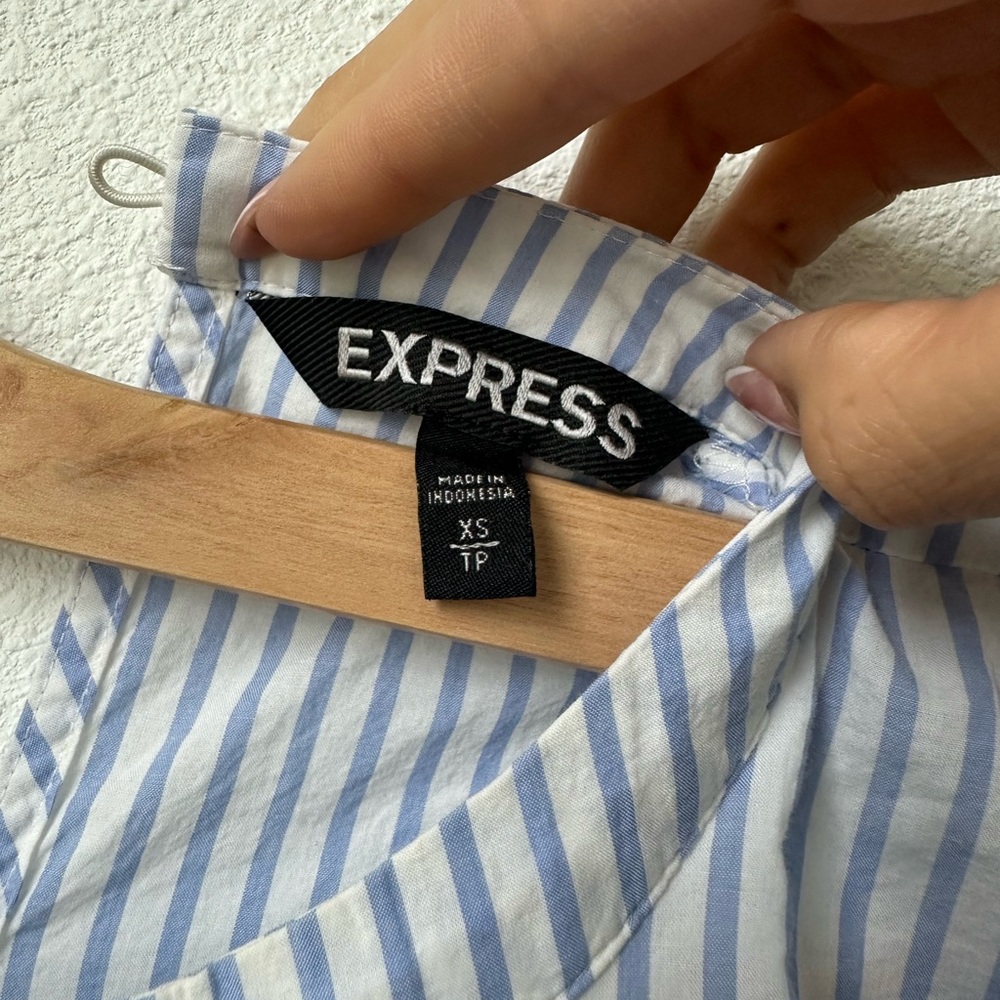 Express Striped Blouse with Ruffles - Picture 5 of 5
